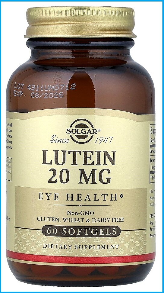 Solgar Lutein 20 mg
