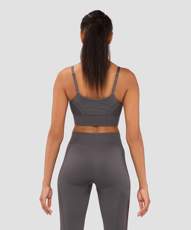 Женский бра-топ Essential Knit dark grey FA-WB-0202-DGR, темно-серый