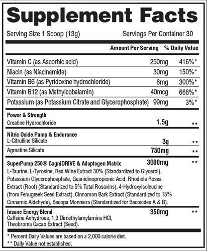 Gaspari Nutrition SuperPump 250 325 г