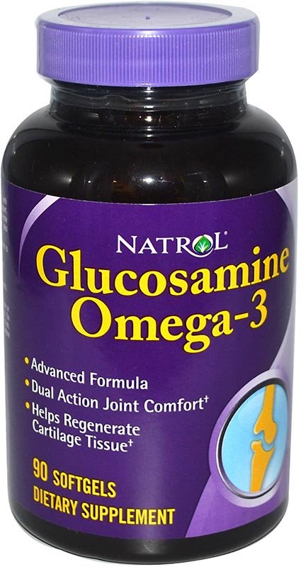 Natrol Glucosamine + Omega-3 90 капсул 