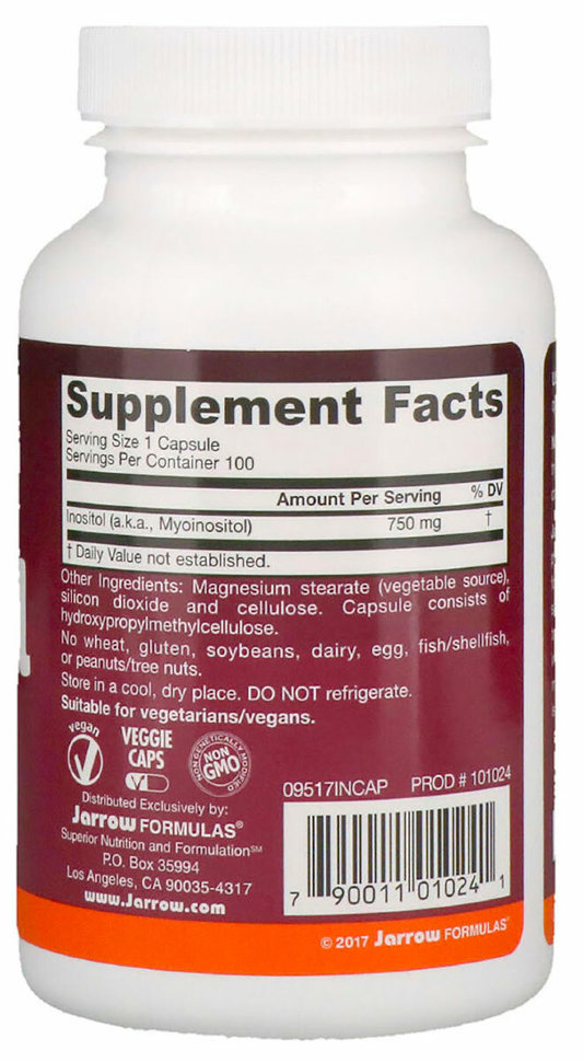 Jarrow Formulas Inositol Инозитол 750 мг 100 капсул
