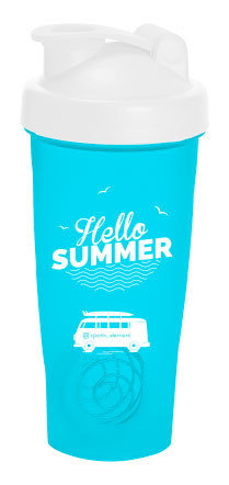 Спортивный элемент Шейкер Surf Time (Синий Hello Summer) 600 мл