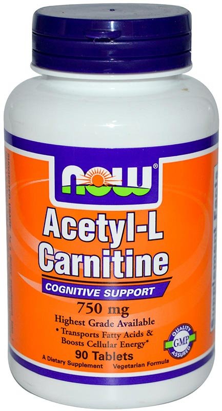 Now Acetyl L-Carnitine 750 мг 90 таблеток