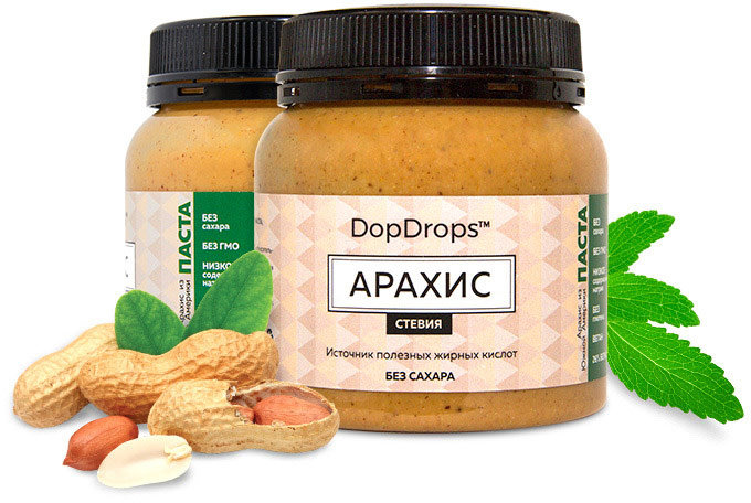 DopDrops Арахисовая паста (стевия) 250 г 