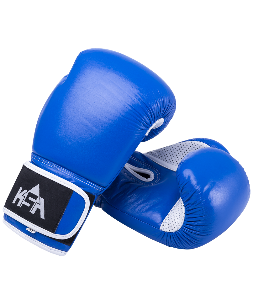 Перчатки боксерские Wolf Blue, кожа, 8 oz