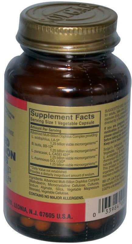 Solgar Advanced Multi-Billion Dophilus 60 капсул 