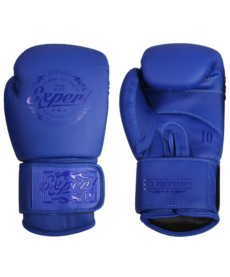 Перчатки боксерские BGS-V012 , синий, 12 oz