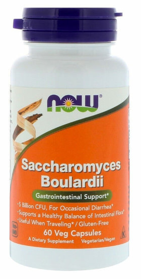 Now Saccharomyces Boulardii 60 капсул