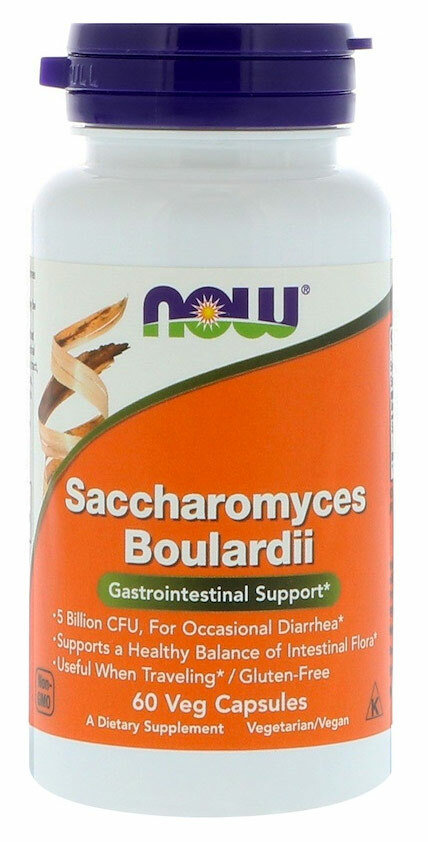 Now Saccharomyces Boulardii 60 капсул 