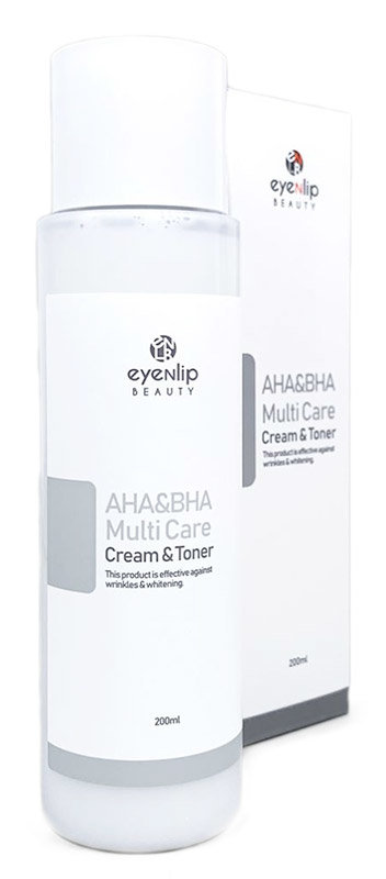 Eyenlip Aha & Bha Multi Care Cream & Toner 200 мл Тонер-крем с кислотами 2 в 1 