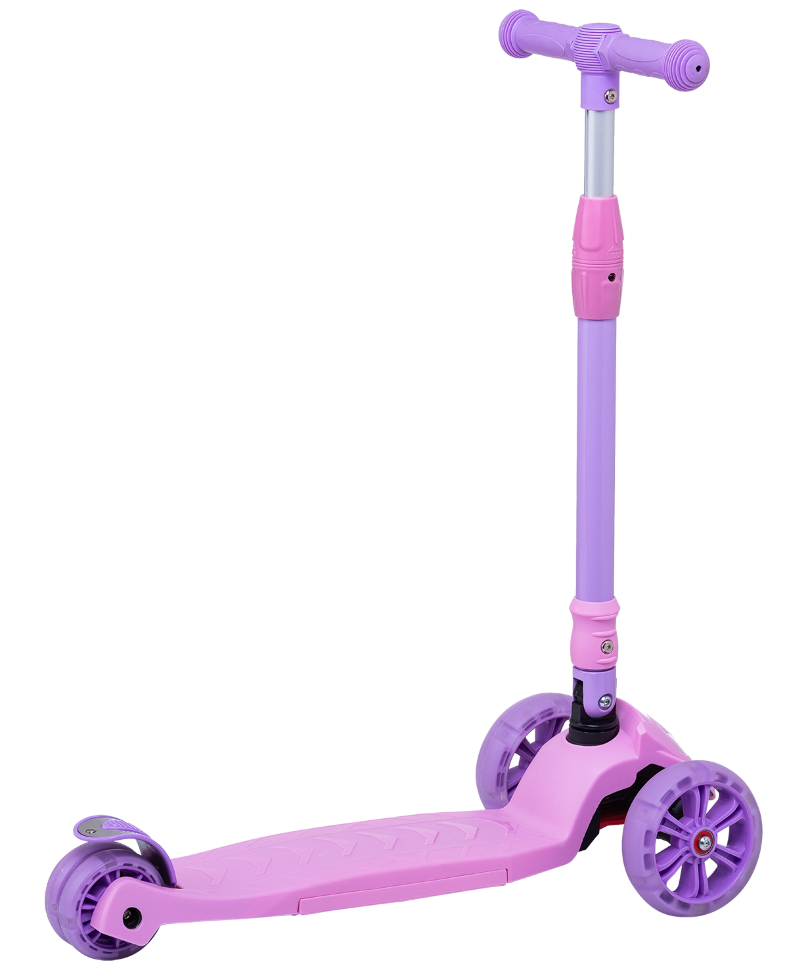 УЦЕНКА Самокат 3-колесный Bunny, 135/90 мм, розовый/фиолетовый