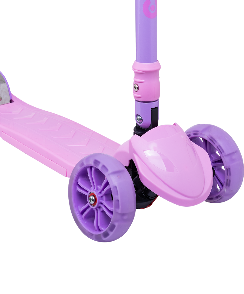УЦЕНКА Самокат 3-колесный Bunny, 135/90 мм, розовый/фиолетовый