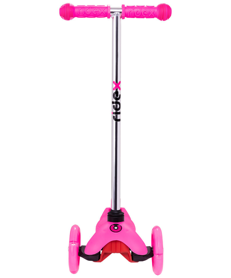 Самокат 3-колесный Zippy 2.0 3D 120/80 мм, розовый