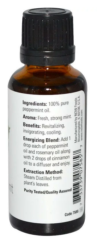 Now Essential Oil Peppermint 30 мл Масло перечной мяты Now Essential Oil Peppermint 30 мл Масло перечной мяты