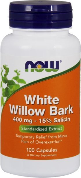Now White Willow Bark 400 мг 100 капсул