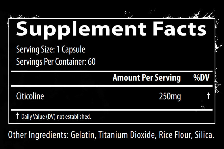 Freak Label Core Line Citicolinum Цитиколин/Cdp Choline 250 mg 60 капсул