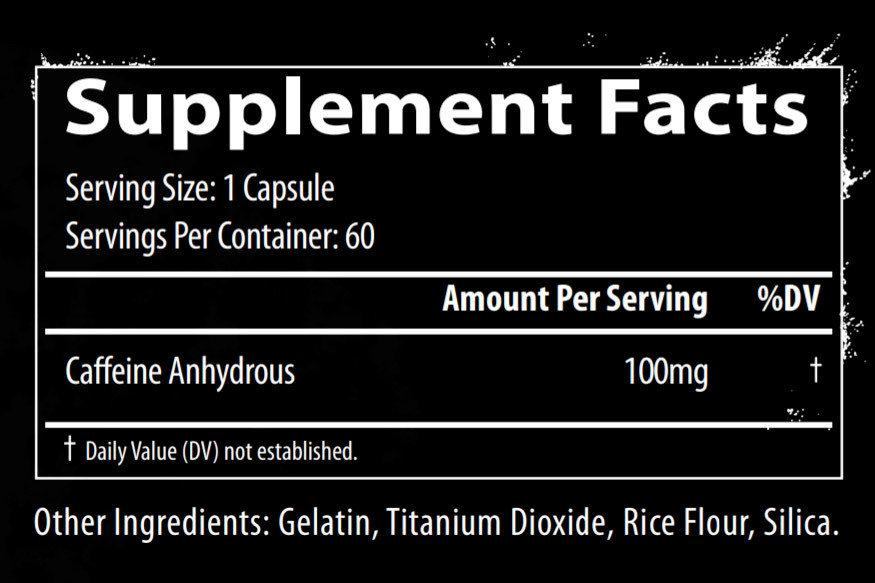 Freak Label Core Line Coffeinum Кофеин, 100мг, 60 капсул