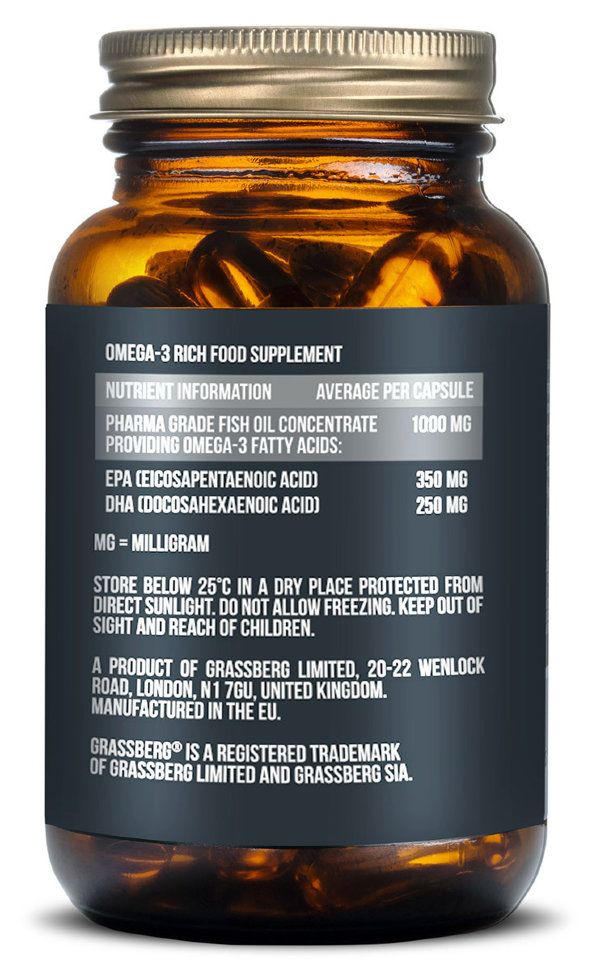 Grassberg Omega Premium 60% 1000 mg 60 capsules