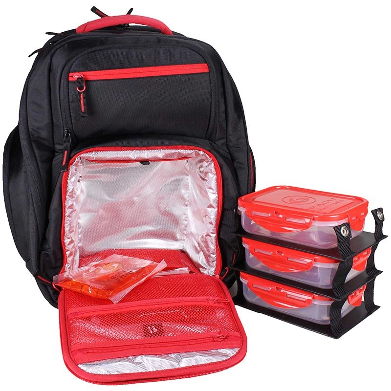 Six Pack Fitness Expedition Backpack 300 Black/Red (чёрный/красный) 