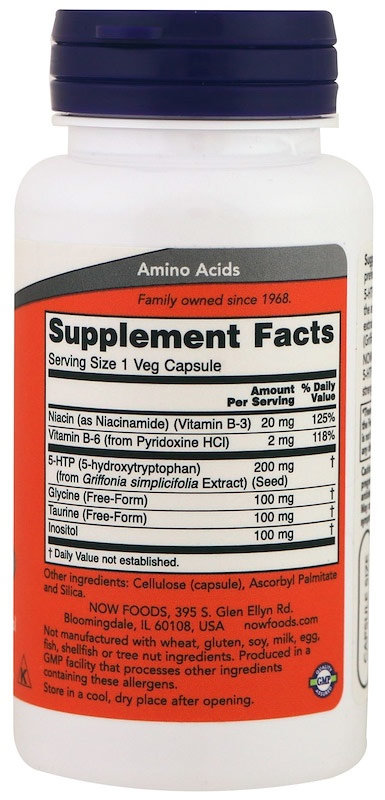 Now 5-Htp 200 мг 60 капсул 