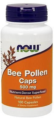 Now Bee Pollen 500 мг 100 капсул