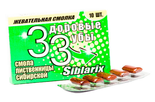 Siblarix Жевательная смолка Здоровые Зубы 10 штук 