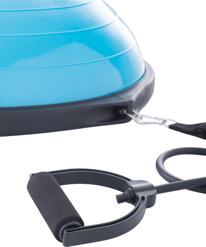 Полусфера "BOSU" GB-502 PRO с эспандерами, с насосом, синий