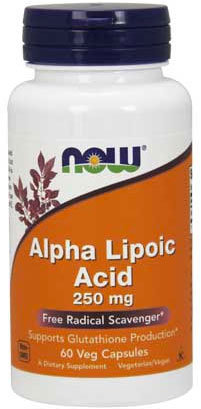 Now Alpha Lipoic Acid 250 мг 60 капсул 