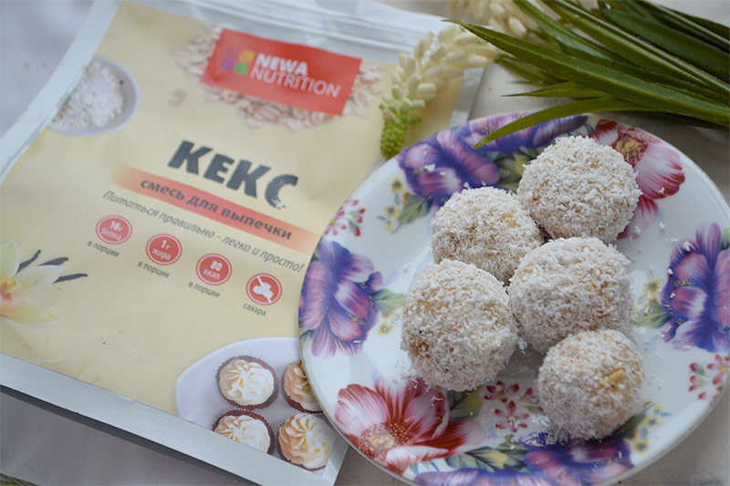 Newa Nutrition Смесь для высокобелкового кекса Ваниль 200 г 