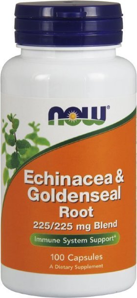 Now Echinacea &amp; Goldenseal Root 225/225 mg Blend 100 капсул