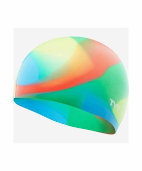 Шапочка для плавания Tie Dye Junior Swim Cap, силикон, LCSJRTD/465, синий