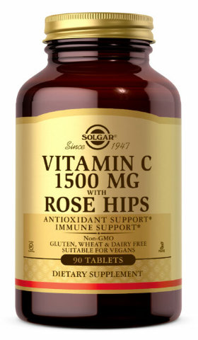 Solgar Vitamin C 1500 мг with Rose Hips 90 таблеток