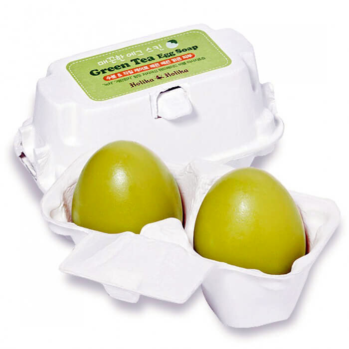 Holika Holika Egg Soap Green Tea 50г+50г 