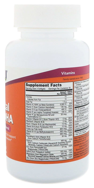 Now Prenatal Gels + Dha 90 капсул