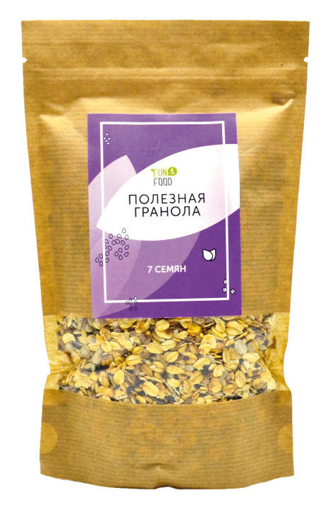 Fun&Food Полезная Гранола 7 семян 250 г 