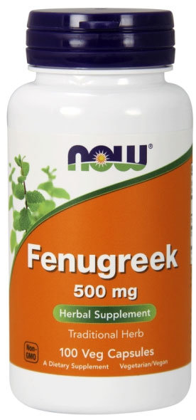 Now Fenugreek 500 мг 100 капсул