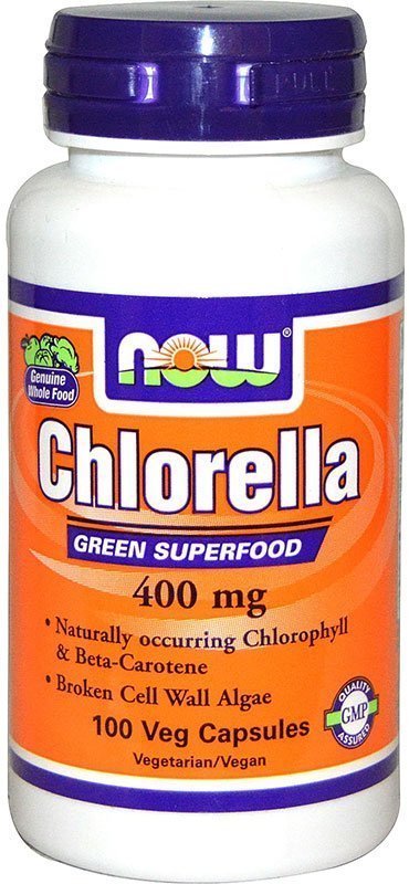 Now Chlorella 400 мг 100 капсул 