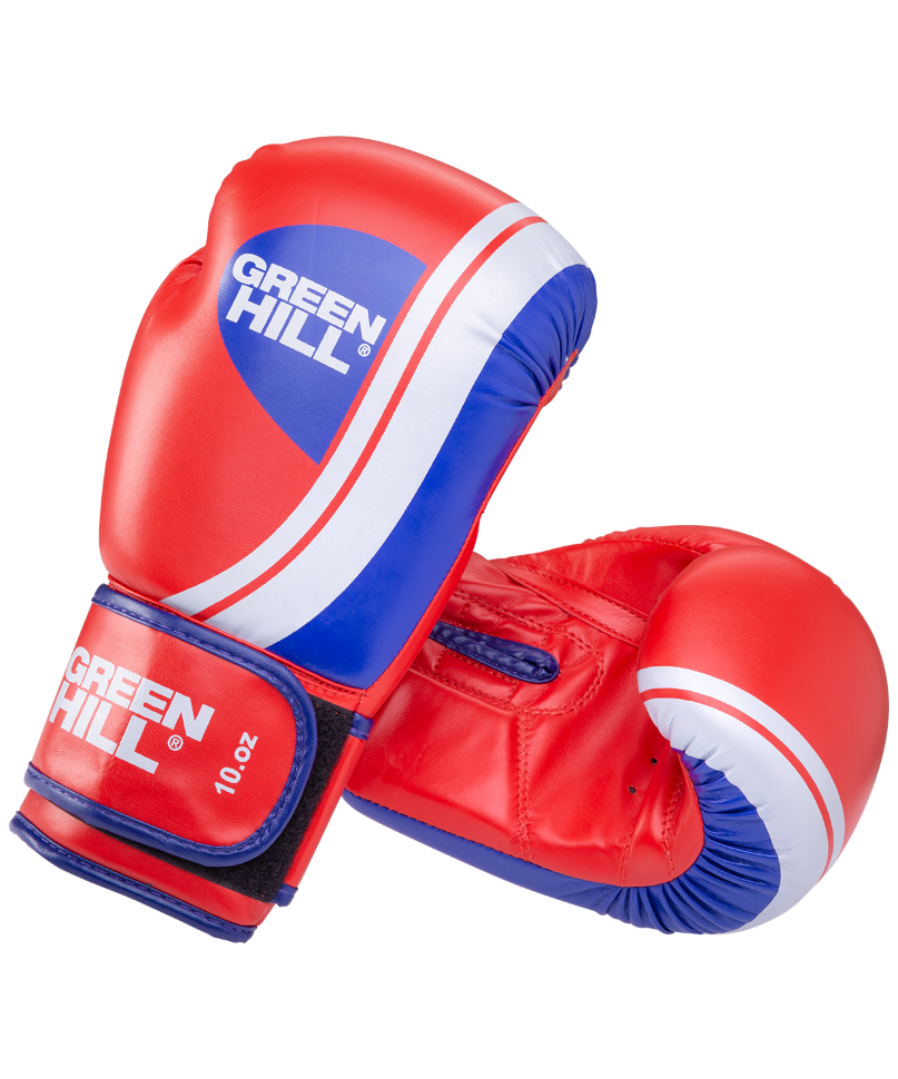 Перчатки боксерские Knockout BGK-2266, 8oz, к/з, красный
