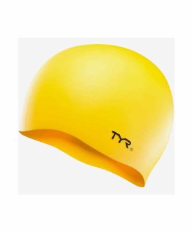 Шапочка для плавания Wrinkle-Free Silicone Cap, силикон, LCSL/720, желтый