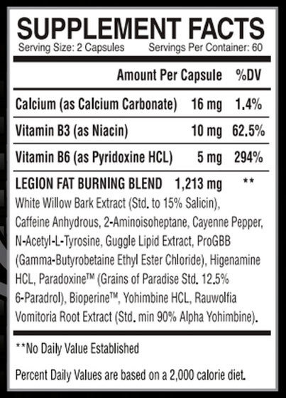 Centurion Labz Legion Extreme Fat Burner 120 капсул