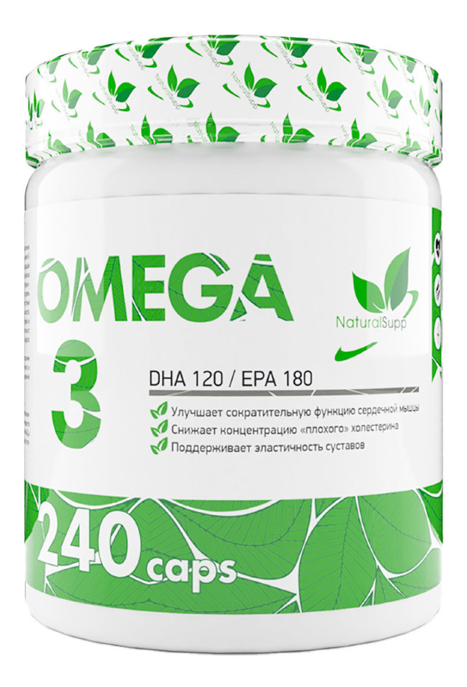 NaturalSupp Omega-3 30% Dha/Epa 120/180 240 капсул