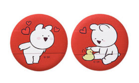 The Saem (Over Action Little Rabbit) Love Me Cushion Puff 01 [2P] Спонж косметический для пудры