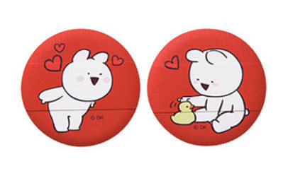 The Saem (Over Action Little Rabbit) Love Me Cushion Puff 01 [2P] Спонж косметический для пудры