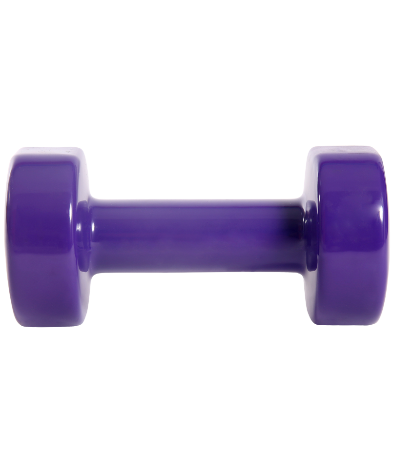 Гантель виниловая Core DB-101, 4 кг, фиолетовый