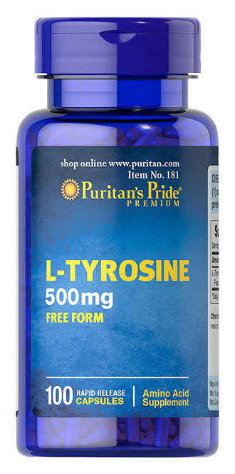 Puritan's Pride L-Tyrosine 500 мг 100 капсул