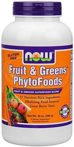 Now Fruit And Greens PhytoFoods 284 г