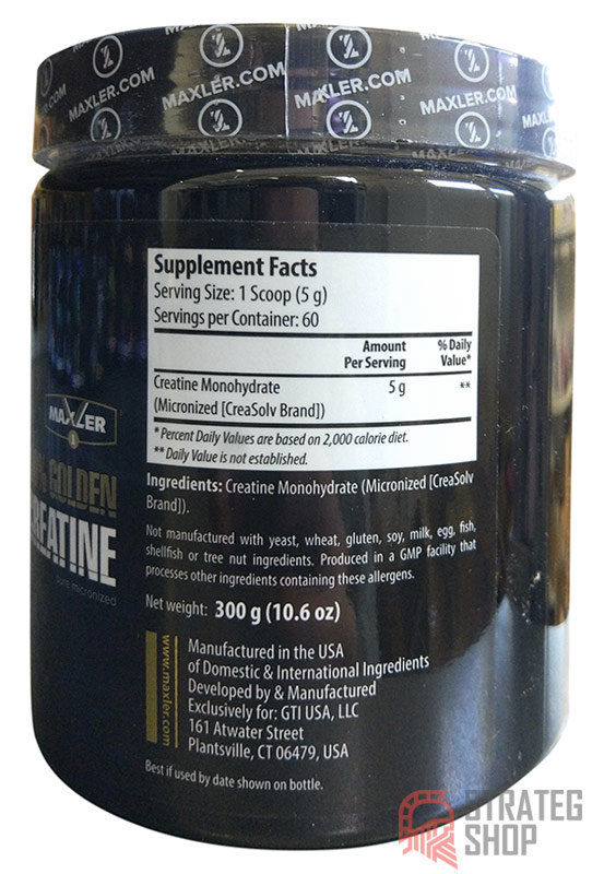 Maxler Usa 100% Golden Creatine 300 г
