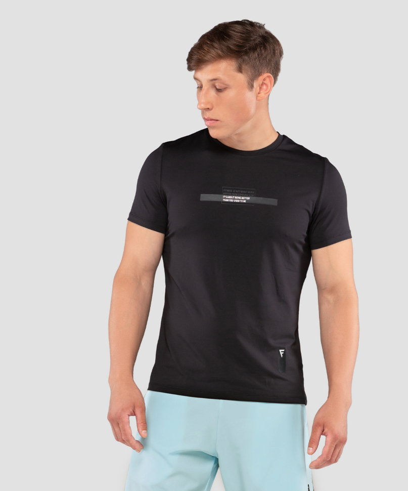 Мужская футболка Eminent black FA-MT-0201-BLK, черный