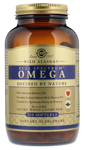 Solgar Full Spectrum Omega 120 гелевых капсул