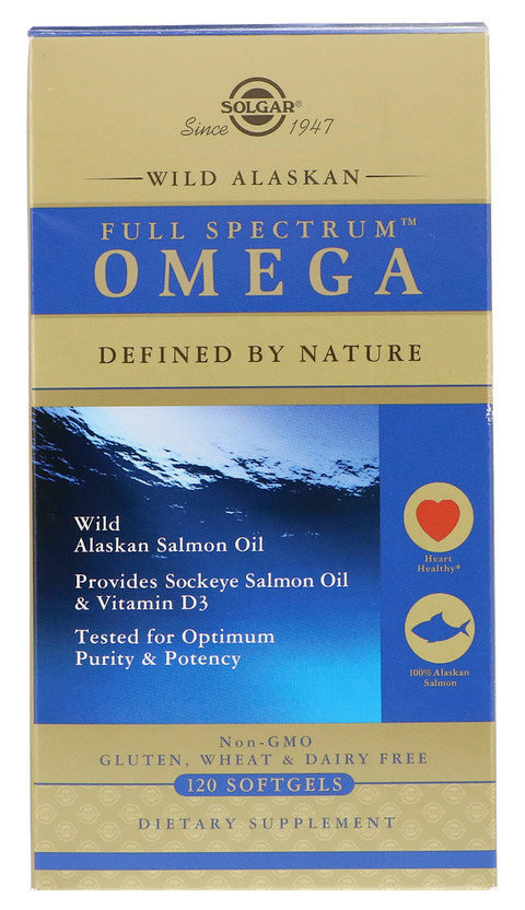Solgar Full Spectrum Omega 120 гелевых капсул 
